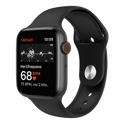 Reloj en ángulo con monitor de frecuencia cardíaca